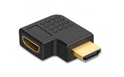 Hoek 'rechts' connector HDMI 90 graden female-male / HaverCo