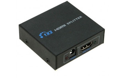 HDMI splitter repeater 1x2 / Geschikt voor 3D 1080P / Met eigen stroomtoevoer (voeding)