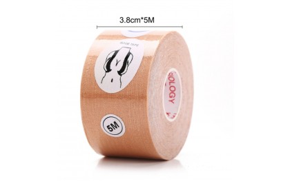 Borsten tape Boob-tape Strapless sticky tape BH / Rol 5 meter / Huidskleur / HaverCo