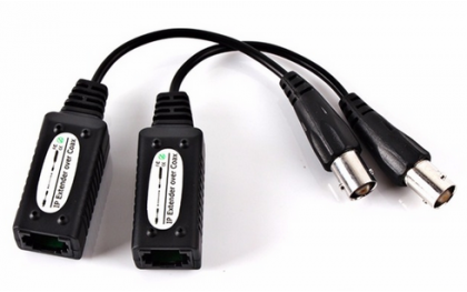 2 stuks IP RJ45 extender over coax RG59 kabel adapters voor CCTV camera's / HaverCo