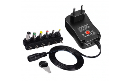 Universele stroom adapter poweradapter 3V 4.5V 5V 6V 7.5V 9V 12V / 30W 2A 2.5A / HaverCo