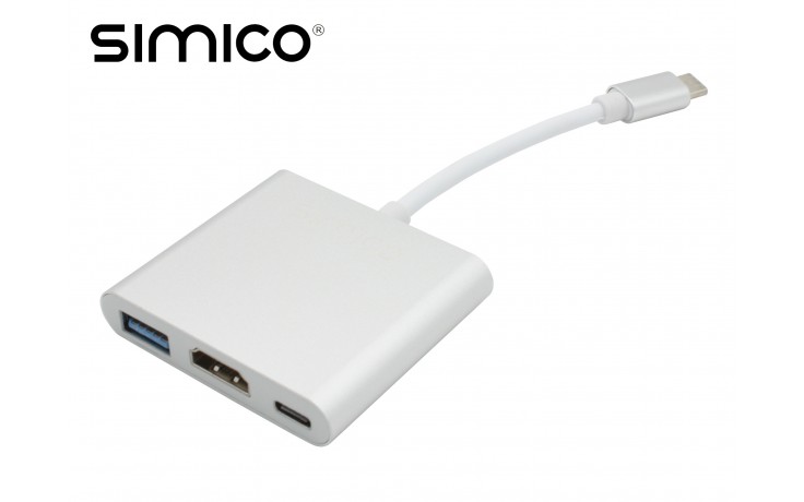 SIMICO USB Type-C Converter Hub naar HDMI 4k USB3.0 USB Type C