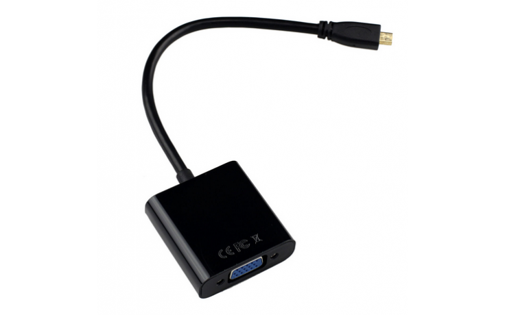 Micro HDMI naar VGA adapter kabel omvormer converter / 1080P