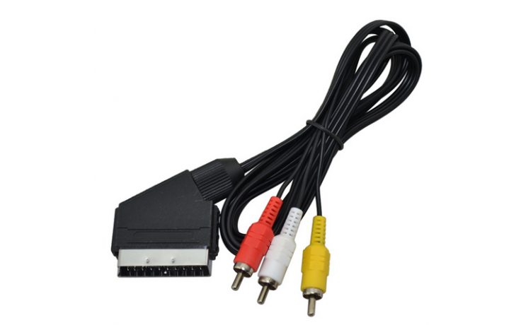 Scart naar RCA adapter kabel AV 180cm / HaverCo