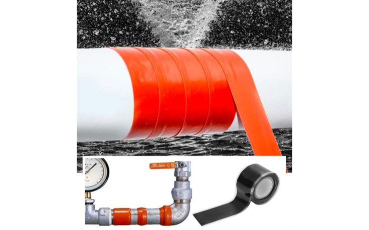 Vulkaniserende tape 3 meter Zwart / Waterbestendig Leak-stop / HaverCo