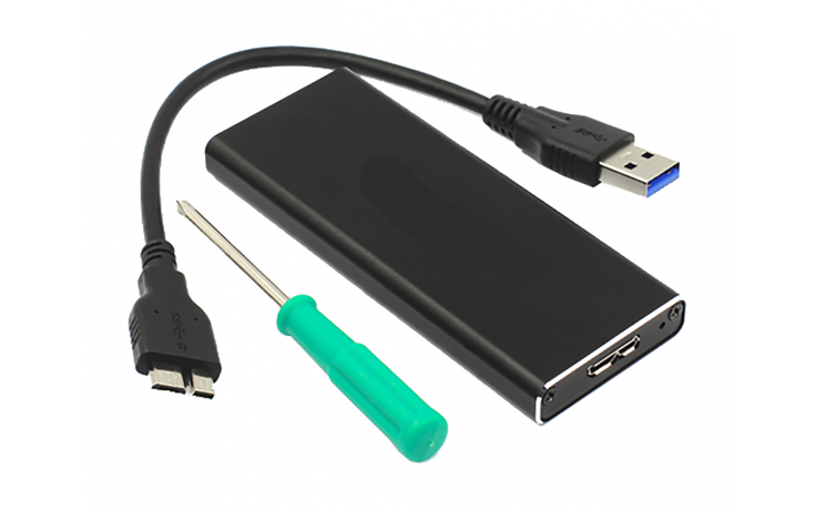 M.2 NGFF B-key (SATA) naar USB 3.0 externe HDD case adapter B-key / HaverCo