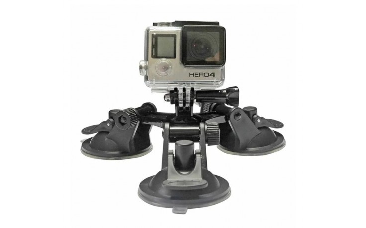Sterke 3x zuignap voor GoPro camera Hero 2 3 3+ 4
