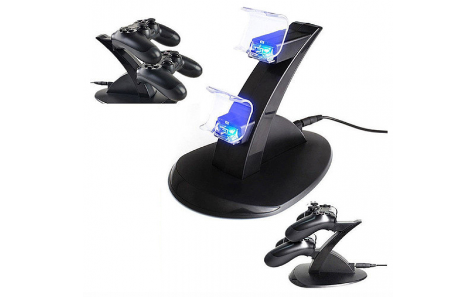 Dock voor Playstation 4 PS4 controllers met LED verlichting / Oplader Oplaadstation