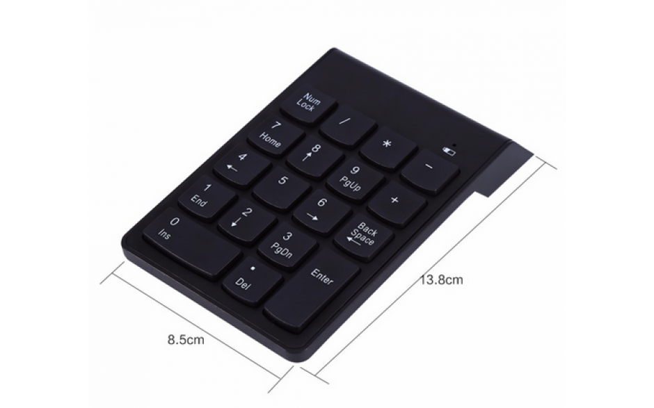 Keypad toetsenbord draadloos 2.4Ghz 18 toetsen met Mini USB ontvanger / HaverCo