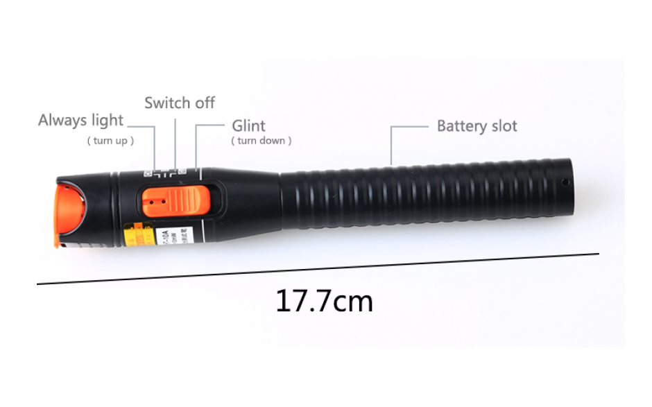 Test laserpen voor glasvezel diagnose Fiber optic tester / Reikt 10 tot 12km ver en helpt glasvezel schades op te sporen
