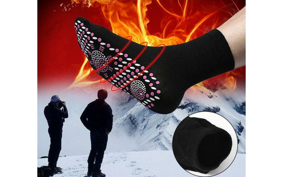 Warmtesokken Unisex maat L Tourmaline zelf verwarmende massage sokken / HaverCo