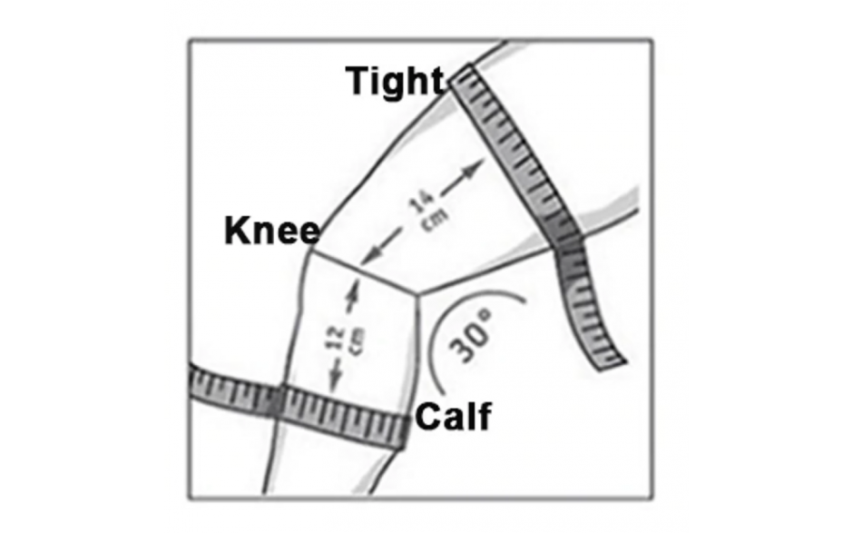 Brace voor knie Kniebrace ondersteuning Non-slip voor 35-65kg / M-size / HaverCo