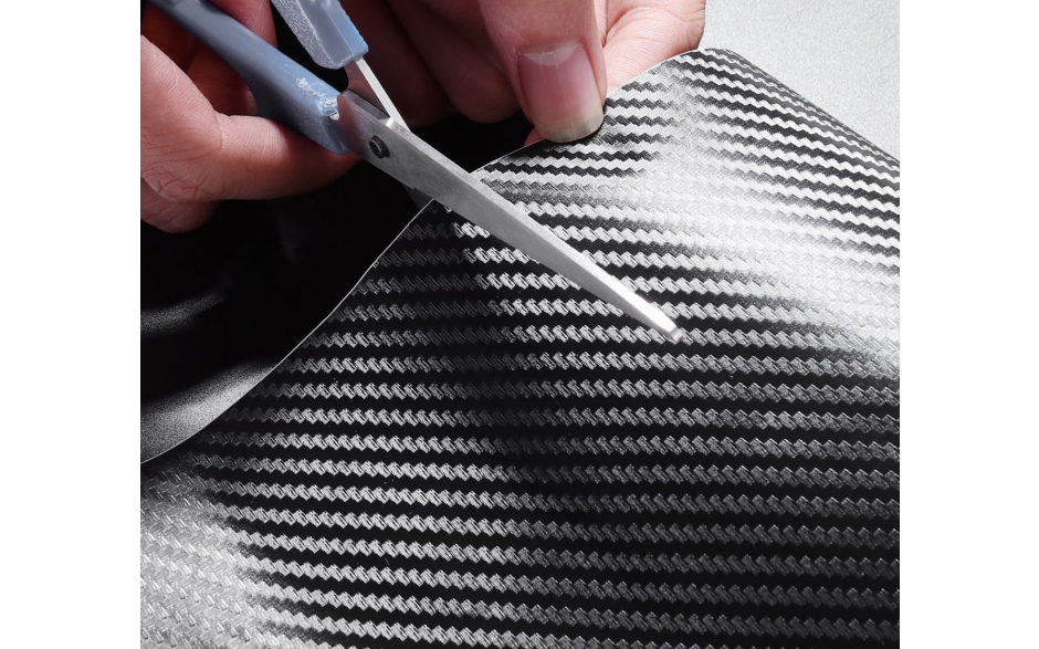 Carbon folie 10cm breed 125cm lang Mat carbon 3D print voor wrappen Wrapping / HaverCo