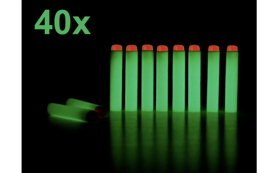 40x Fluoriserende glow in the dark Kogels geschikt voor Nerf series Blasters / HaverCo