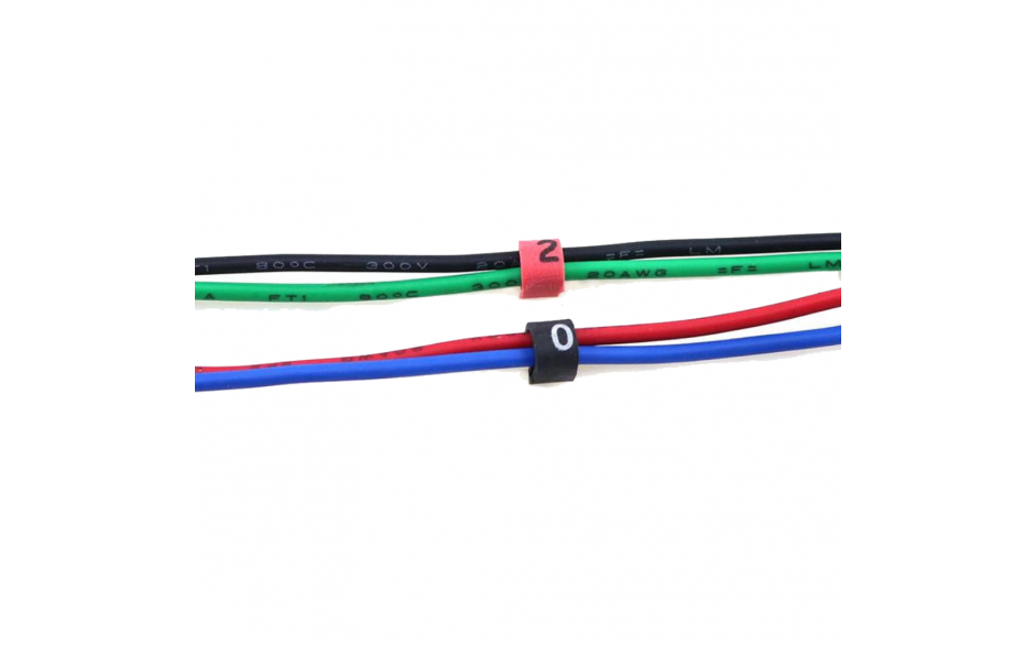 Nummering voor kabels en draden bedrading Nummers tags Wire Markers 500 stuks / HaverCo