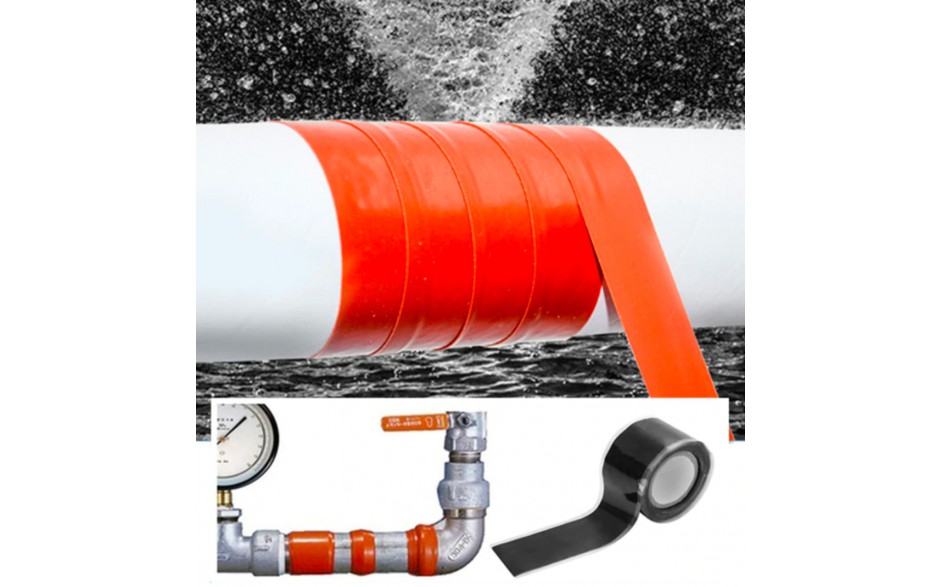Vulkaniserende tape 3 meter Zwart / Waterbestendig Leak-stop / HaverCo