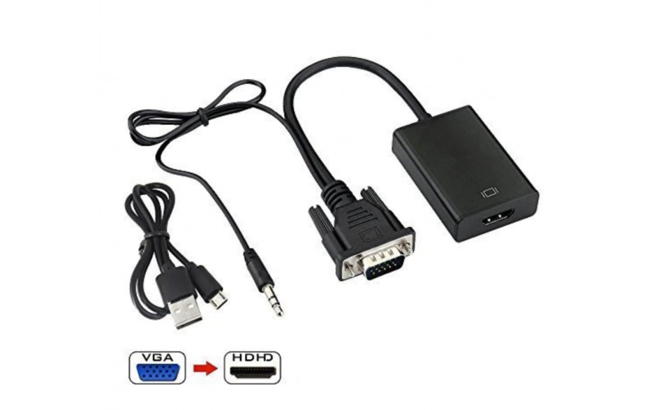 VGA naar HDMI converter HD audio converter HDTV kabel adapter / HaverCo