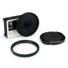 UV Lens-filter 52mm met Lensbeschermer voor GoPro 3 3+ 4