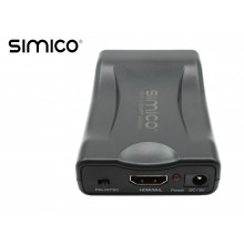 SIMICO HDMI naar Scart signaal adapter omvormer met 220V voeding
