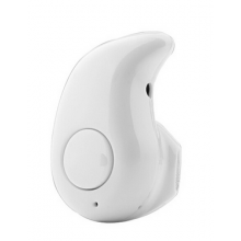 Mini draadloos Bluetooth oortje koptelefoon headset 1 stuks met microfoon / Wit