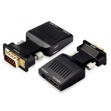 VGA male naar HDMI female converter 1080P + Jack aansluiting / HaverCo