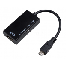 Micro USB naar HDMI MHL adapter 1080p / TV adapter voor oa Samsung Galaxy Note S en Sony Xperia / HaverCo
