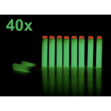 40x Fluoriserende glow in the dark Kogels voor Nerf series Blasters Nerf bullets / HaverCo