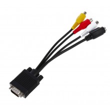 VGA naar TV S-Video RCA Video Kabel adapter voor PC / HaverCo