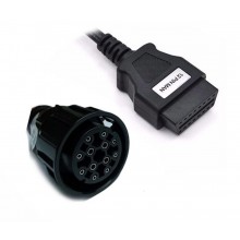 MAN 12 Pin naar OBD2 OBDII 16 Pin Connector Diagnostic Tool Adapter kabel / HaverCo