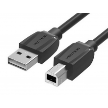 USB naar printer kabel lengte 5 meter (500cm) / Zwart / A To B Male To Male